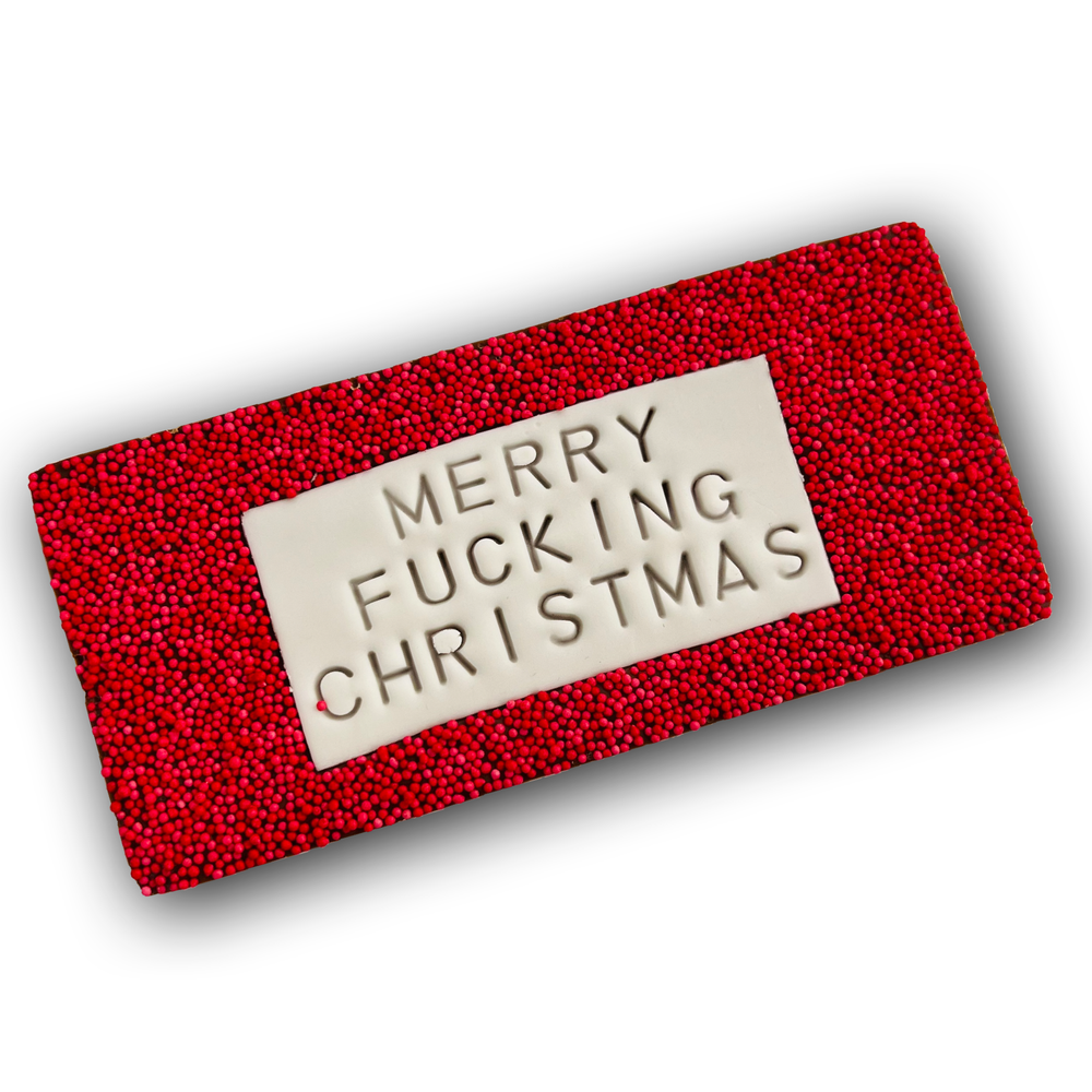 Merry Fucking Christmas Chocolate Slab #2 image